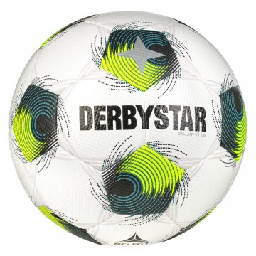 Derbystar Brillant TT DB v24 Fußball, weiß/grün