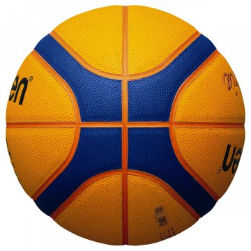 Molten B33T5000 Libertria 3x3 Basketball, gelb/blau/orange