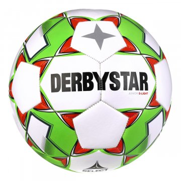Derbystar Junior S-Light v23 Fußball, weiß/grün/rot