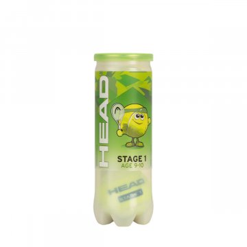 HEAD Stage 1 Green Tennisbälle, 3er Dose, gelb