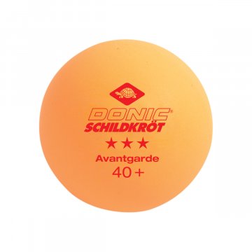 Donic-Schildkröt Avantgarde 3-Stern 40+ Tischtennisbälle, 3er Pack, orange