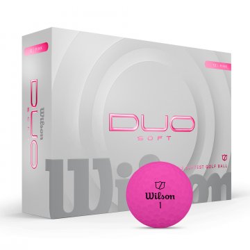 Wilson DUO Soft Golfbälle, 12er Box, pink