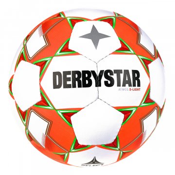 Derbystar Atmos S-Light AG v23 Fußball, orange/rot
