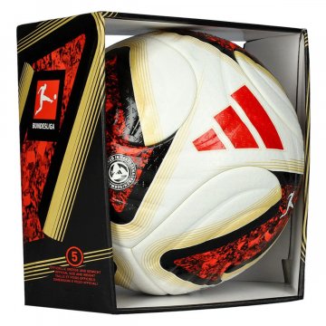 adidas Bundesliga Torfabrik Pro Fußball, weiß/schwarz/rot
