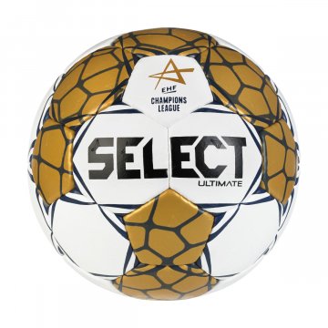 Select Ultimate EHF Champions League v24 Handball, weiß/gold