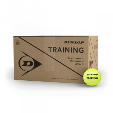 Dunlop Training Tennisbälle, 72er Ballbox, gelb