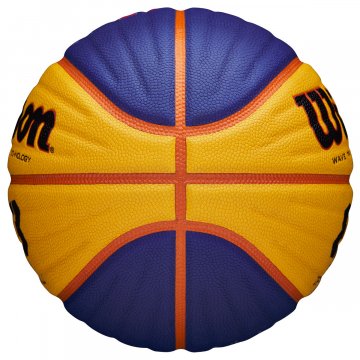 Wilson FIBA 3x3 Official Game Basketball, gelb/blau/orange