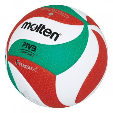 Molten V5M5000 Volleyball, weiß/grün/rot