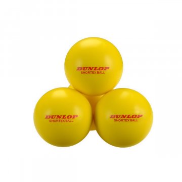 Dunlop Shortex Stage 3 Schaumstoffbälle, 12er Pack, gelb