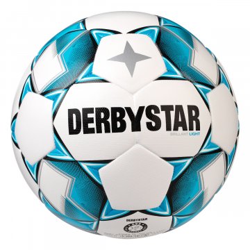 Derbystar Brillant Light DB Fußball, weiß/blau/schwarz