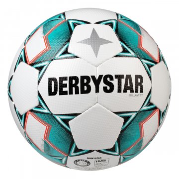 Derbystar Brillant TT Fußball, weiß/grün/schwarz