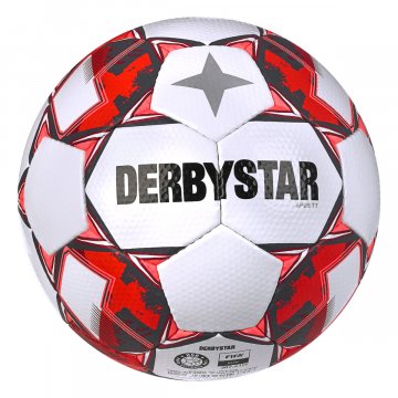 Derbystar Apus TT v23 Fußball, weiß/rot