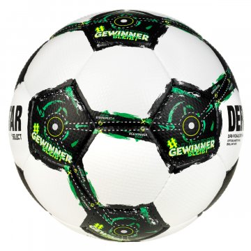 Derbystar DFB-Pokal Brillant APS v25 Fußball, weiß/schwarz/grün