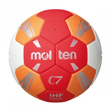 Molten HC3500 C7 Handball, rot/orange/weiß/silber