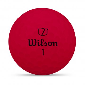 Wilson DUO Soft Golfbälle, 12er Box, rot