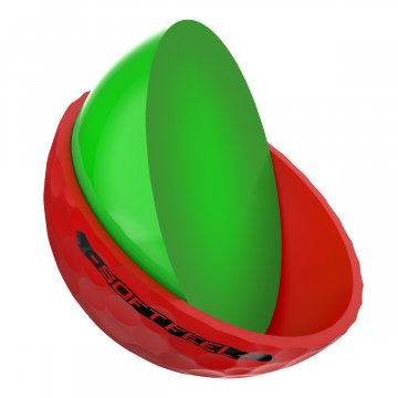 Srixon Soft Feel Golfbälle, 12er Box, rot