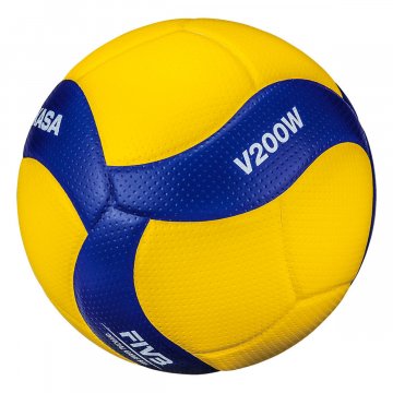 Mikasa V200W FIVB Volleyball, gelb/blau