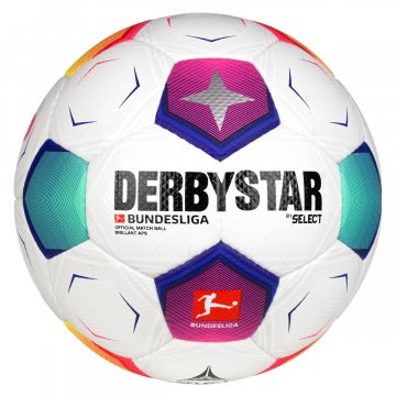 Derbystar Bundesliga Brillant APS v23 Fußball, weiß/bunt