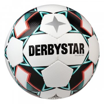 Derbystar Brillant APS Fußball, weiß/grün/schwarz