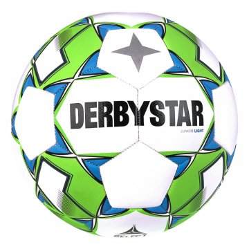 Derbystar Junior Light v23 Fußball, weiß/grün/blau