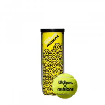 Wilson Minions Championship Tennisbälle, 3er Dose, gelb