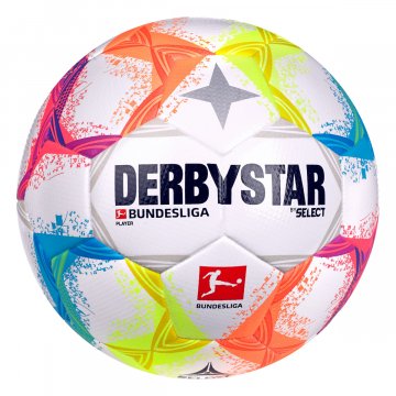 Derbystar Bundesliga Player v22 Fußball, weiß/bunt