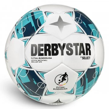 Derbystar Futsal-Bundesliga Brillant APS v26 Futsalball, weiß/blau/grau
