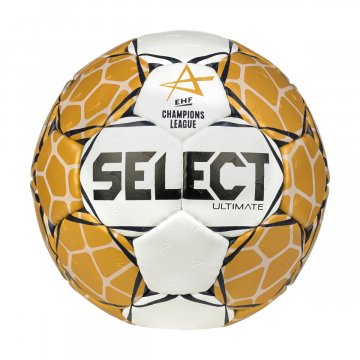Select Ultimate Champions League v23 Handball, weiß/gold