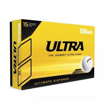 Wilson Ultra Golfbälle, 15er Box, weiß