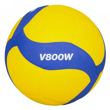Mikasa V800W Volleyball, gelb/blau