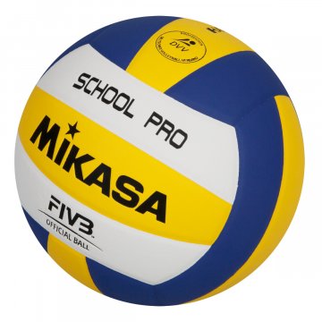 Mikasa MG School Pro Volleyball, gelb/blau/weiß