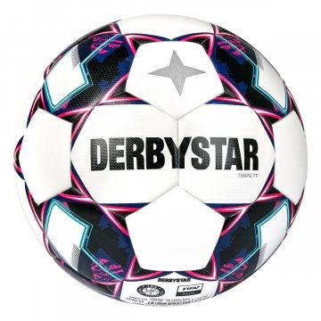 Derbystar Tempo TT v22 Fußball, weiß/blau