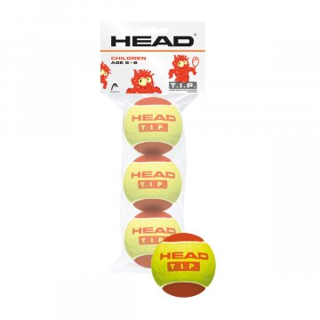 HEAD TIP Red Stage 3 Tennisbälle, 3er Pack, gelb