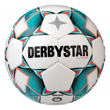 Derbystar Junior S-Light Fußball, weiß/grün/schwarz
