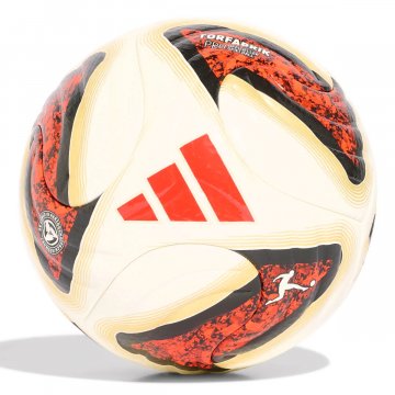 adidas Bundesliga Torfabrik Pro Fußball, weiß/schwarz/rot