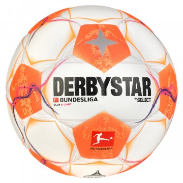 Derbystar Bundesliga Club S-Light v24 Fußball, weiß/orange