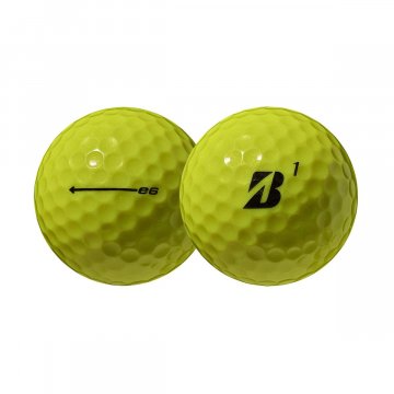 Bridgestone 2021 e6 Golfbälle, 12er Box, gelb