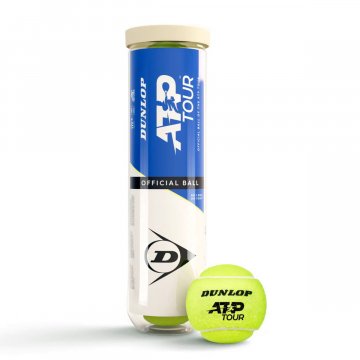 Dunlop ATP Official Ball Tennisbälle, 4er Dose, gelb