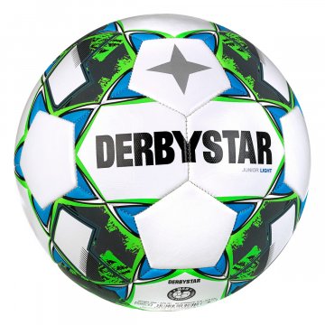 Derbystar Junior Light v23 Fußball, weiß/grün/blau