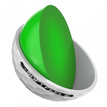Srixon Soft Feel Golfbälle, 12er Box, weiß