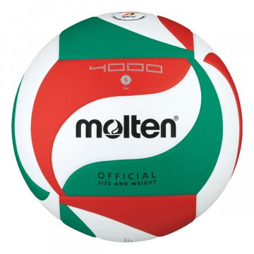 Molten V5M4000 Volleyball, weiß/grün/rot