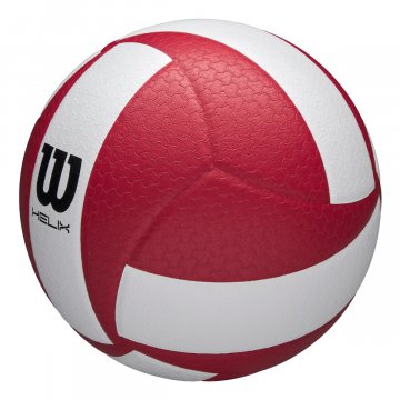 Wilson Helix Game Volleyball, rot/weiß