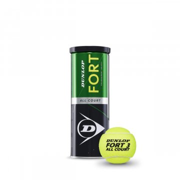Dunlop Fort All Court TS Tennisbälle, 3er Dose, gelb