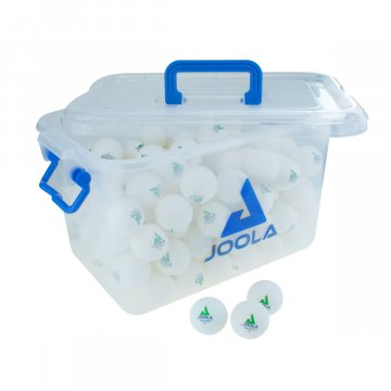 Joola Training 40+ Tischtennisbälle, 144er Box, weiß