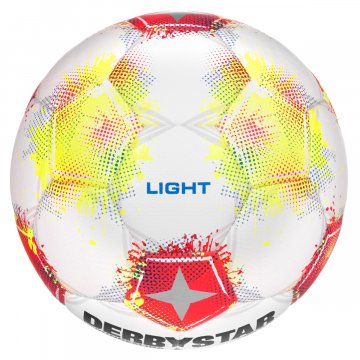Derbystar Bundesliga Club Light v25 Fußball, weiß/rot/gelb