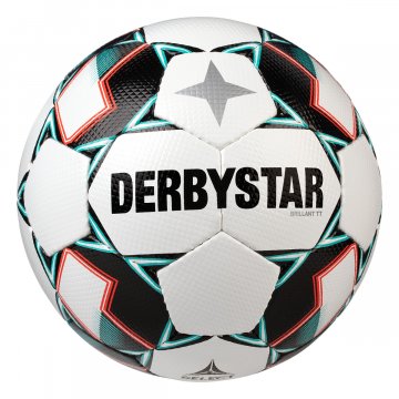 Derbystar Brillant TT Fußball, weiß/grün/schwarz