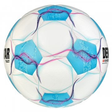 Derbystar Bundesliga Brillant Replica v24 Fußball, weiß/blau