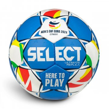 Select Ultimate Replica EHF EURO MEN v24 Handball, weiß/blau