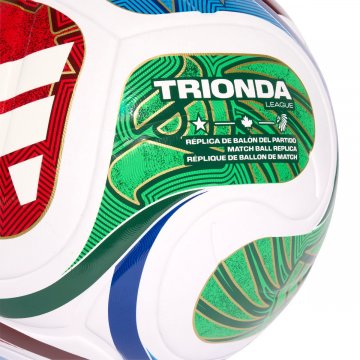 adidas WM26 Trionda League Fußball, weiß/blau/rot/grün