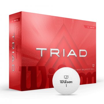 Wilson Triad Golfbälle, 12er Box, weiß